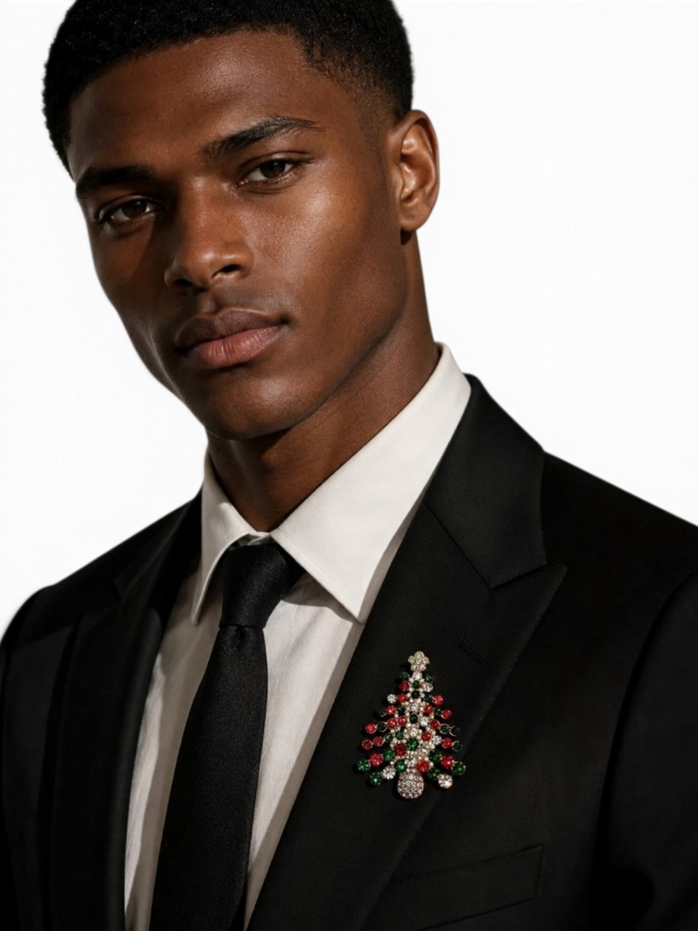 Holiday Tree Brooch (Unisex Item)
